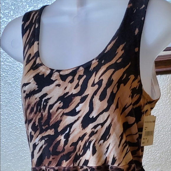 Charlotte Tarantola NWT Nordstrom Animal Leopard Print Stretch Dress W/ Belt Sm - Picture 8 of 8